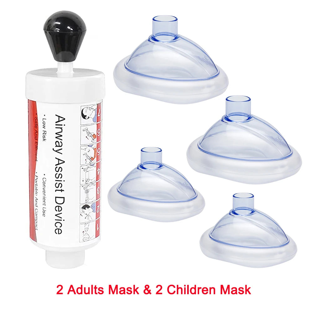 Home Simple Asphyxia Respiratory Rescue Device Choking Device Anti-Choking Adults Children Airway Suction Rescue First Aid Kits